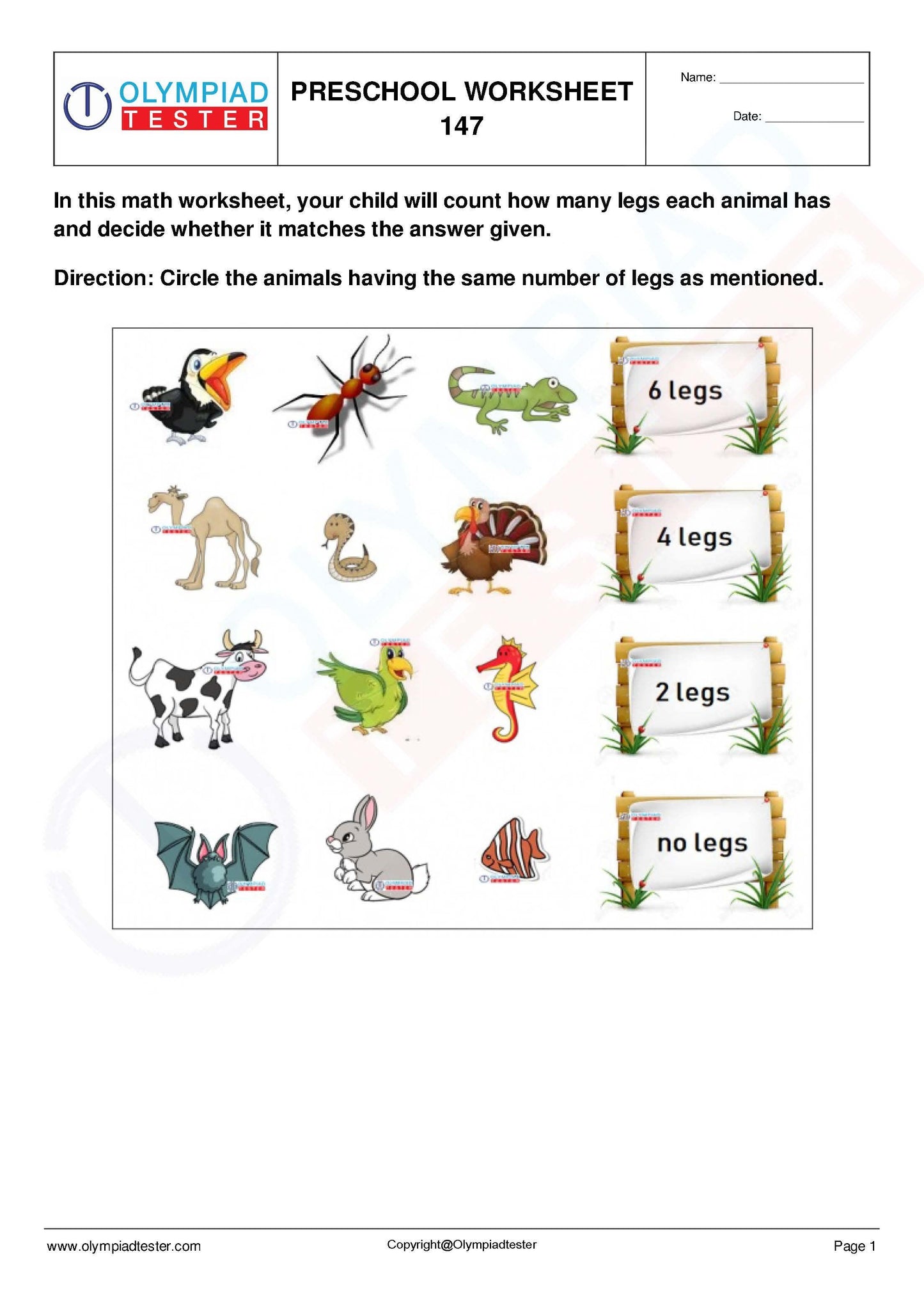 450+ Printable Kindergarten Worksheets PDF - Instant Download - Olympiad tester