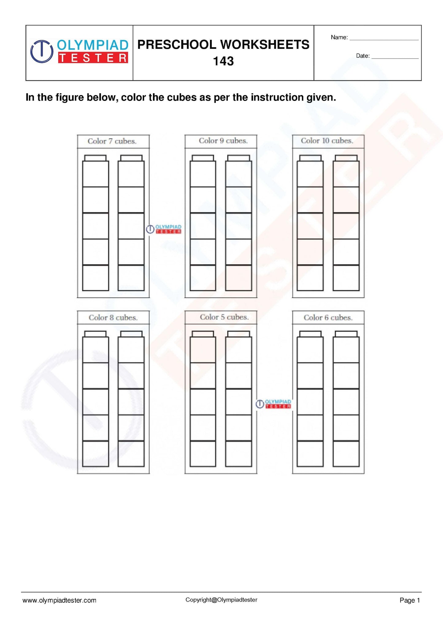 450+ Printable Kindergarten Worksheets PDF - Instant Download - Olympiad tester