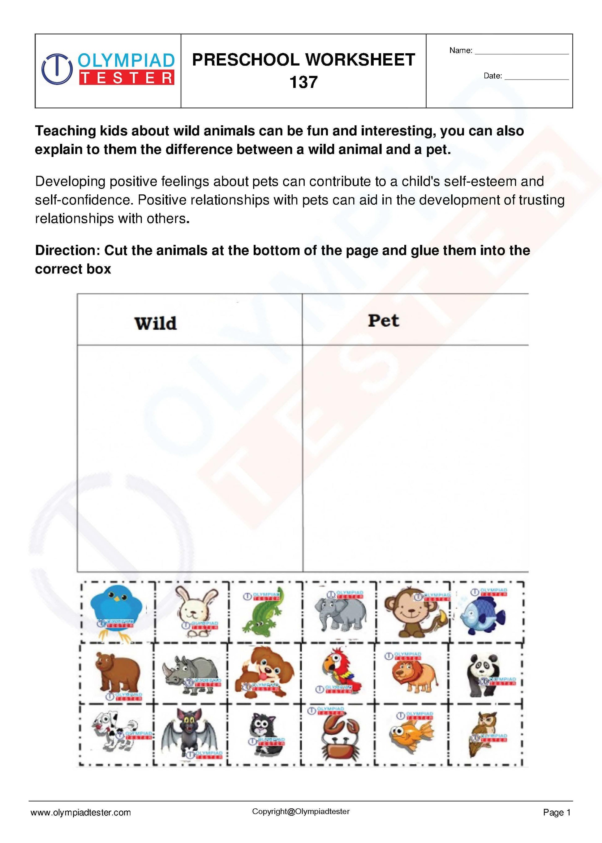 450+ Printable Kindergarten Worksheets PDF - Instant Download - Olympiad tester