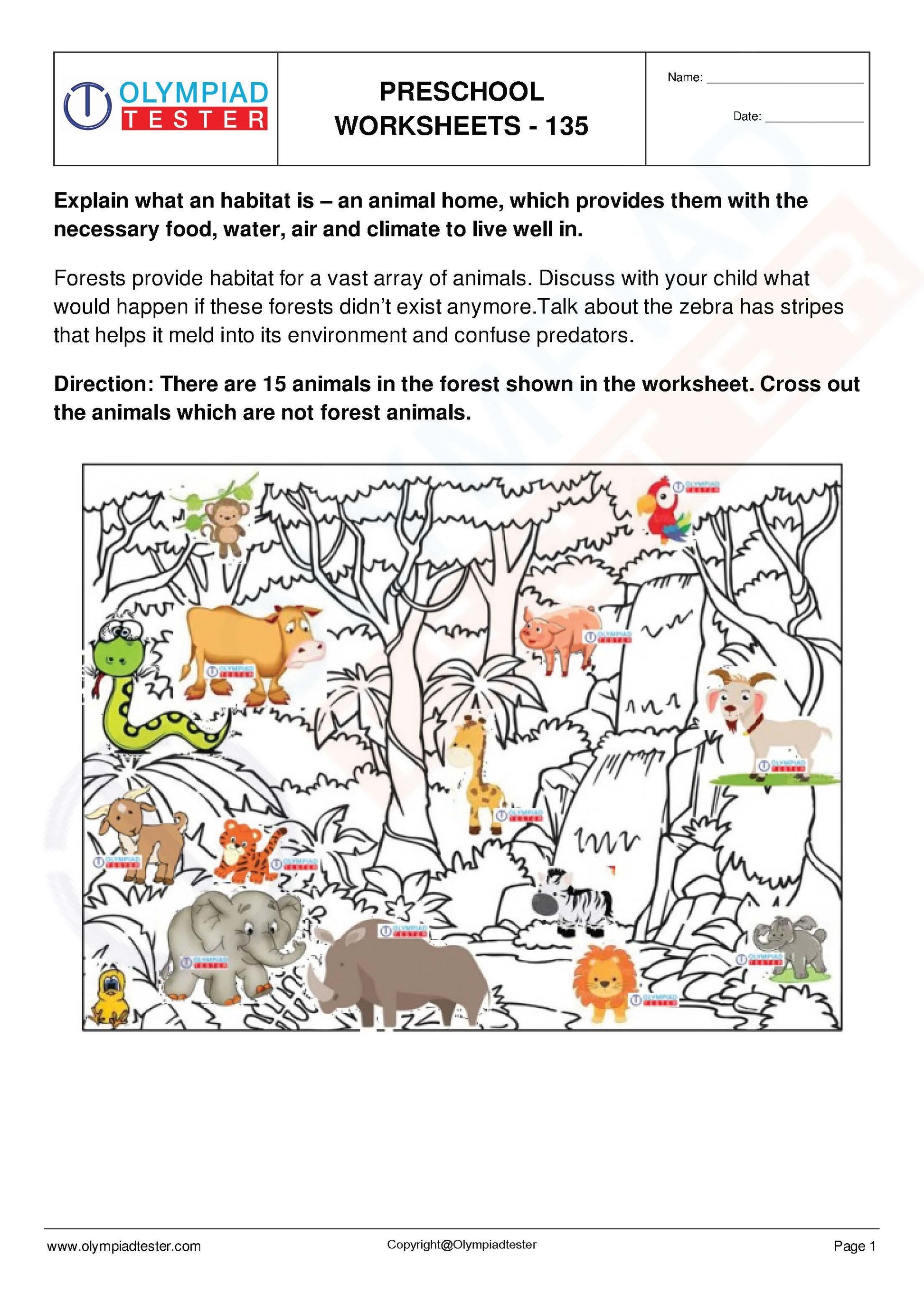 450+ Printable Kindergarten Worksheets PDF - Instant Download - Olympiad tester