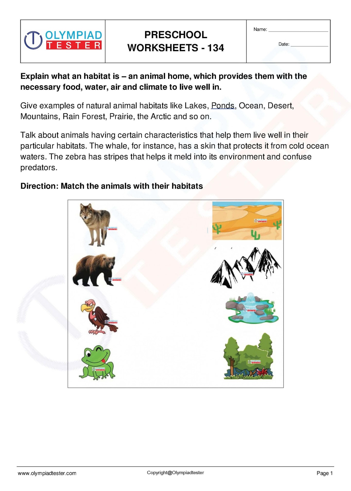 450+ Printable Kindergarten Worksheets PDF - Instant Download - Olympiad tester
