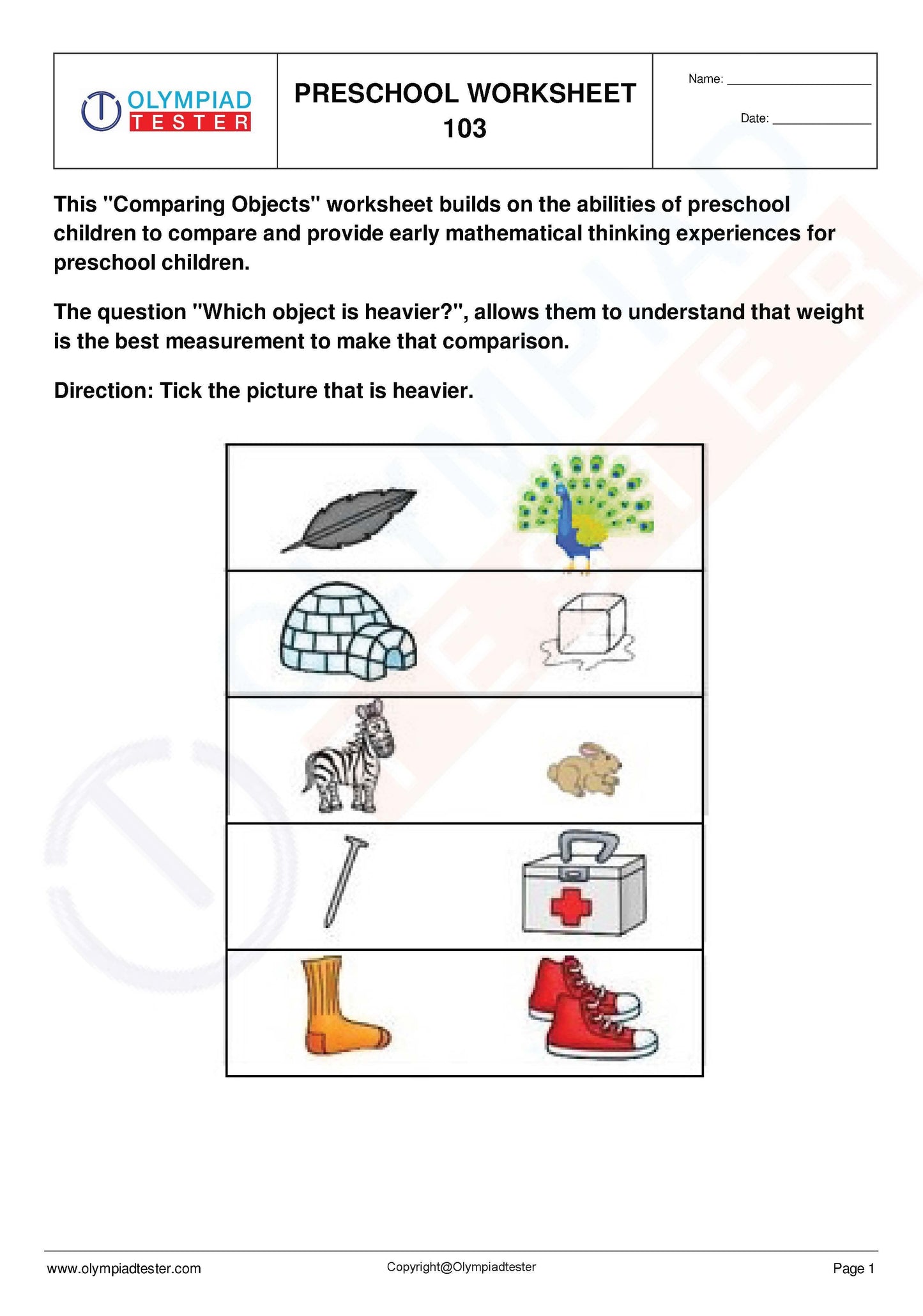 450+ Printable Kindergarten Worksheets PDF - Instant Download - Olympiad tester