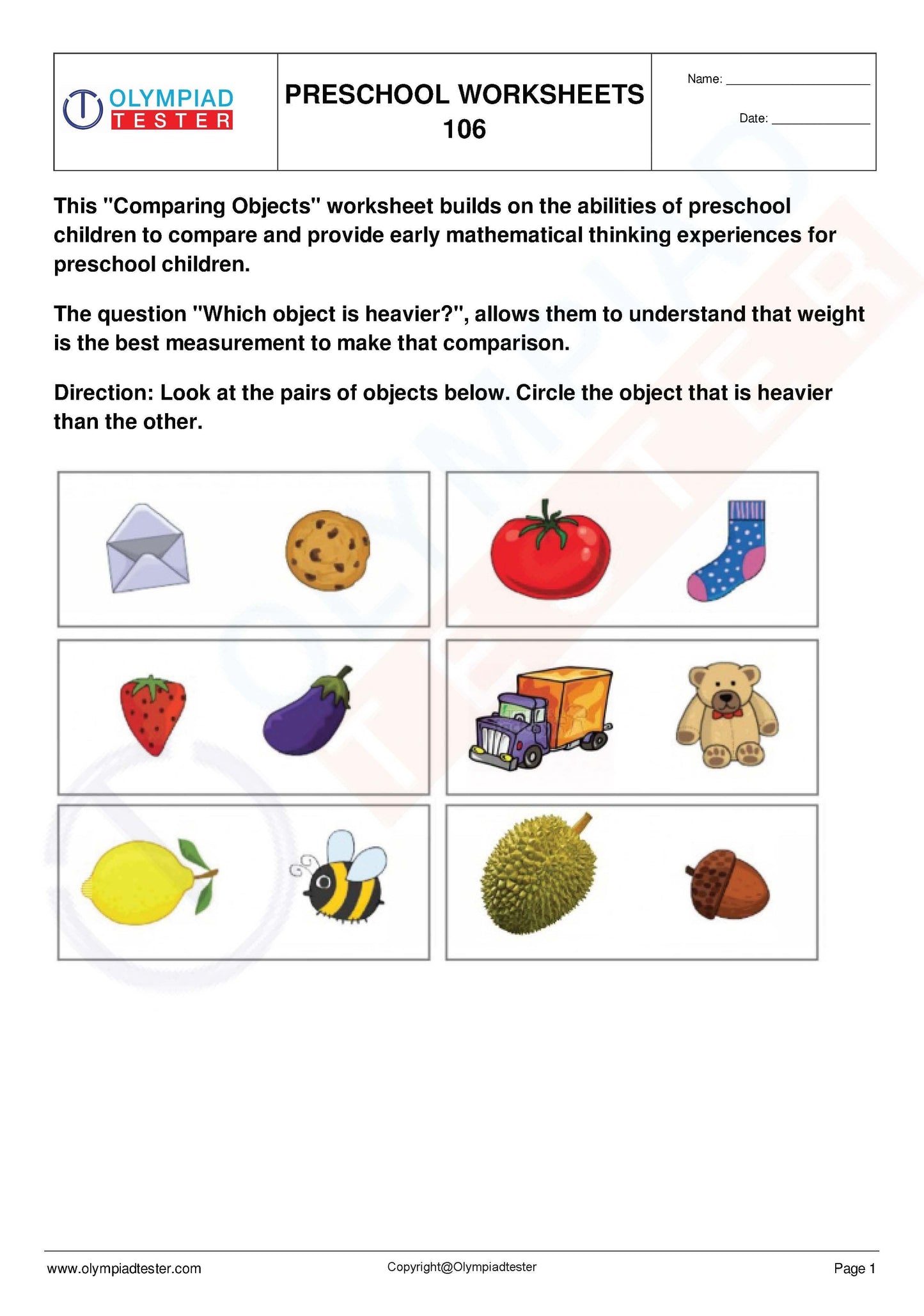 450+ Printable Kindergarten Worksheets PDF - Instant Download - Olympiad tester