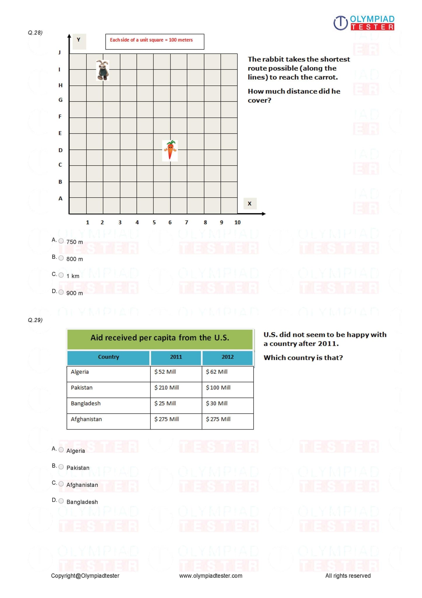 Class 4 Maths Olympiad Sample Papers