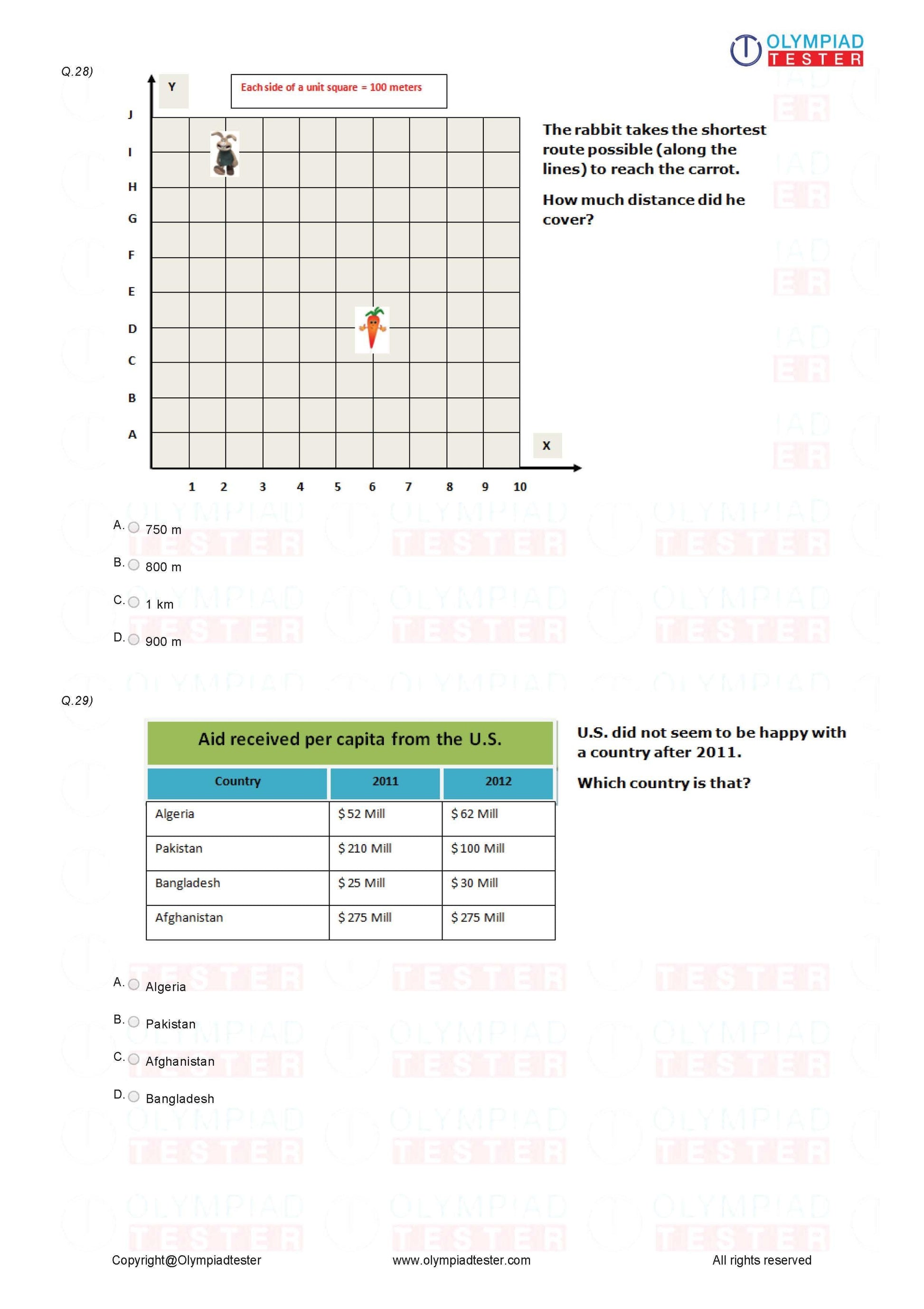 Class 4 Maths Olympiad Sample Papers